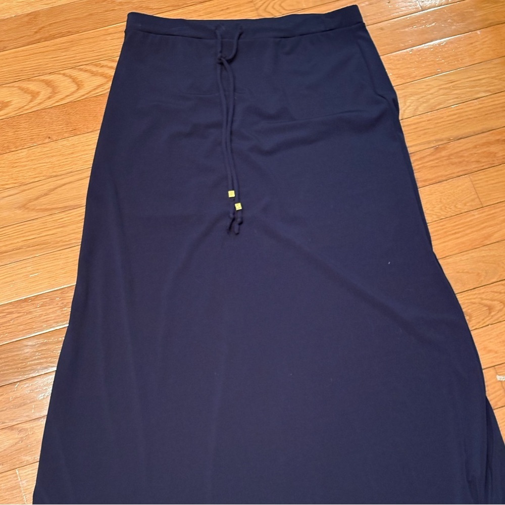 Michael Kors Deep Blue Maxi Skirt